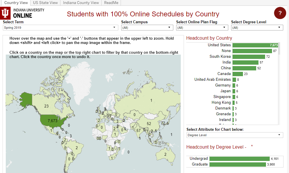 Link to Tableau Dashboard for Online Student Location Map